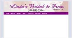 Desktop Screenshot of lindesbridal.com